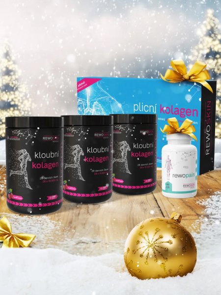 Vánoční balíček KLOUBNÍHO KOLAGENU - 3 dózy na 5 měsíců + DÁREK