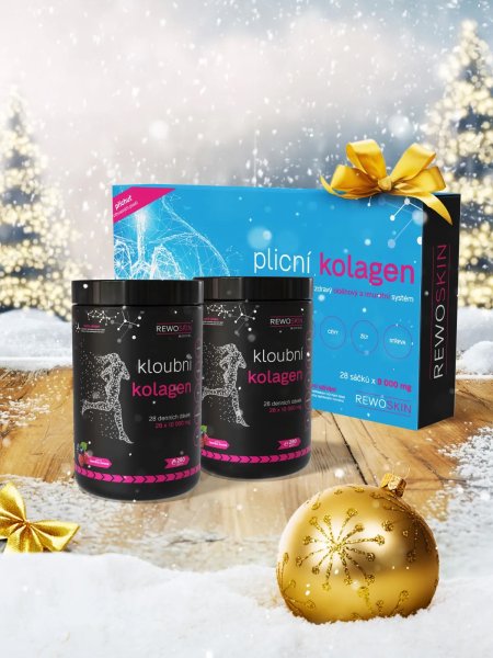 Vánoční balíček KLOUBNÍHO KOLAGENU - 2 dózy na 3 měsíce + DÁREK